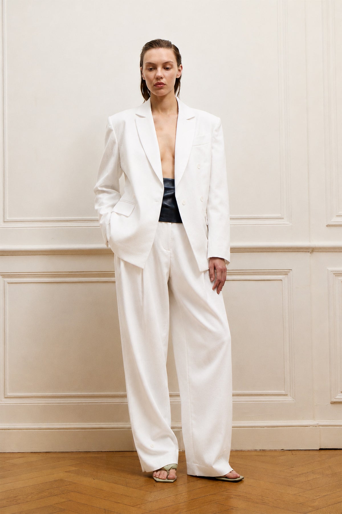 Saco Esmeralda Lino